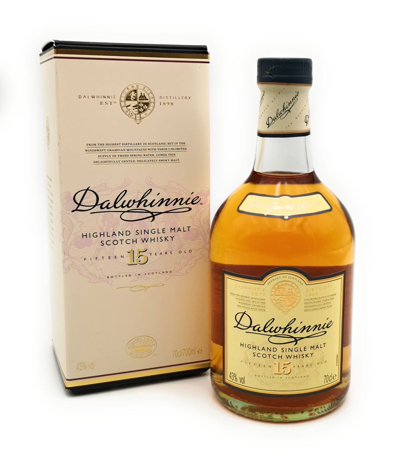 Alkohol 15 1x Whisky Spirituosen Single 0,7 Highland Malt 43% Jahre :: Dalwhinnie Aktion! Scotch l